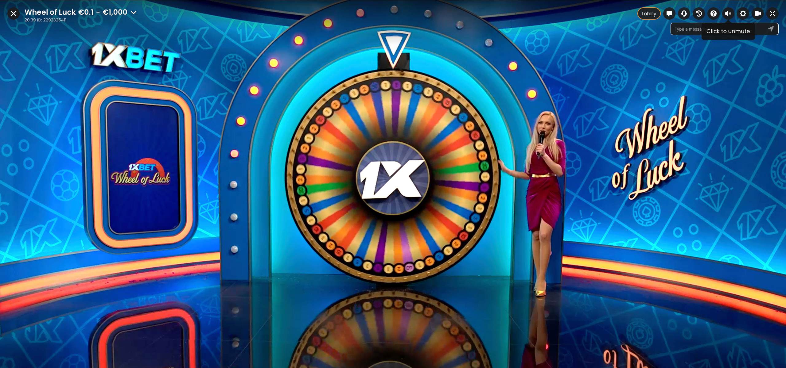 1XBET Wheel of Luck, live casino branded game show designed by Ozan Can Çiçek