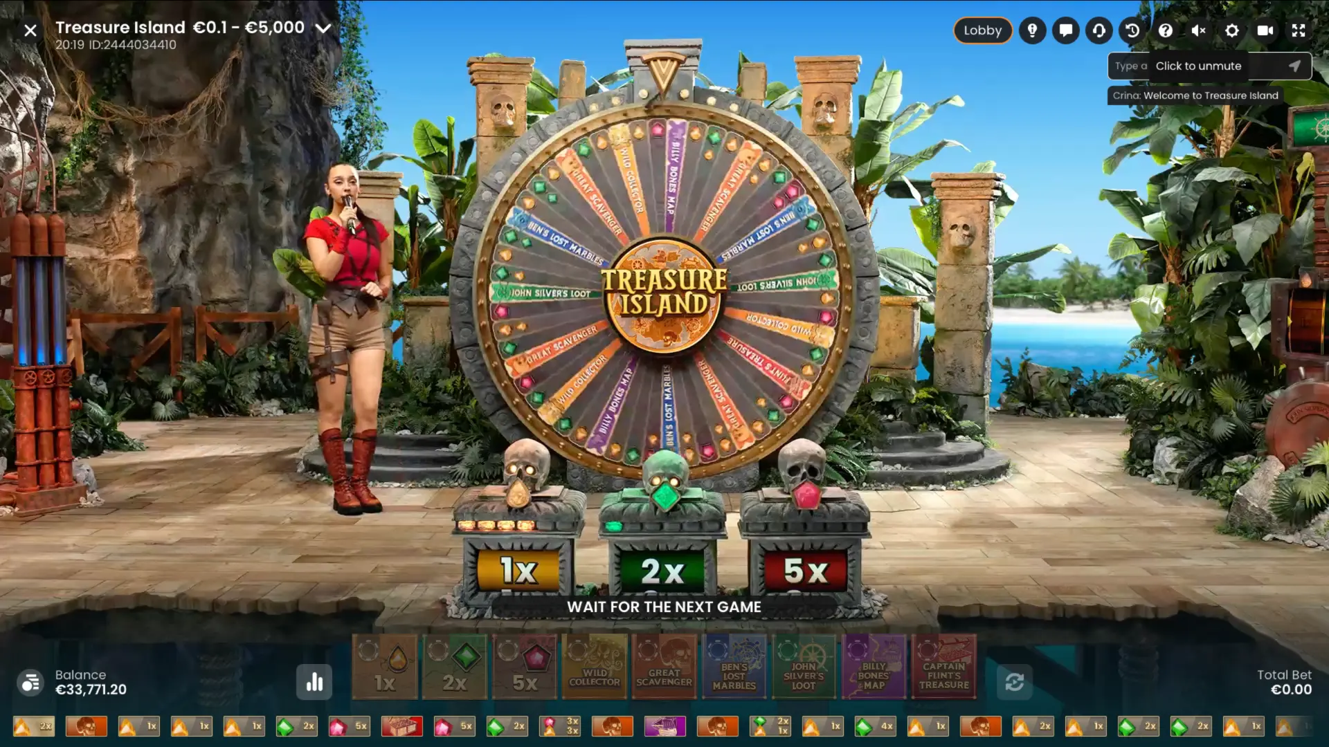 Treasure Island, live casino game show designed by Ozan Can Çiçek